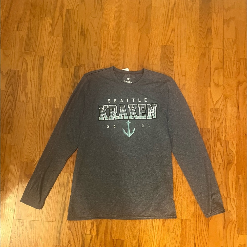 Fanatics Gray Long Sleeve Atlanta Tee